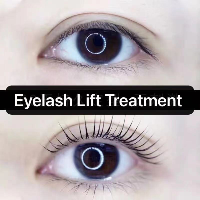 Before and after lash lift